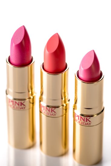 Photographing beauty products.