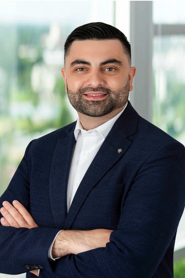 Professional Lawyer Headshot in Albany Office