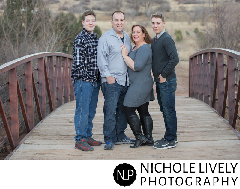 Colorado Springs Winter Family Portraits 