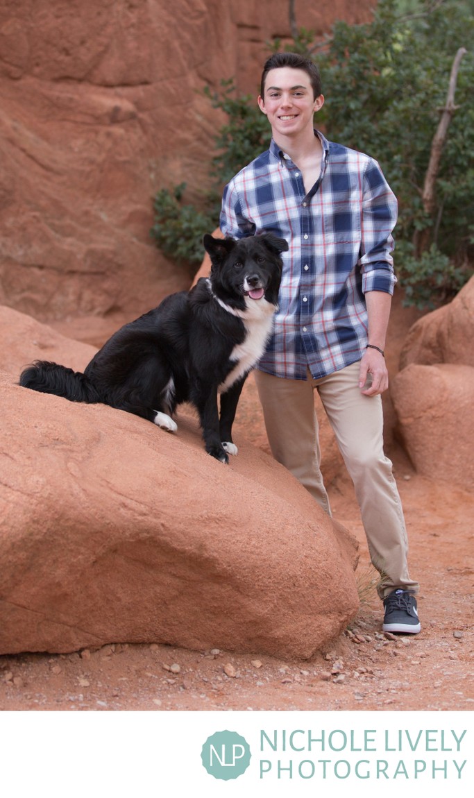Senior Guy With Dog Photo Colorado Springs Colorado Springs Senior