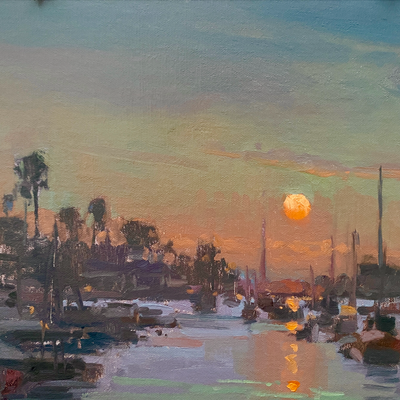 Sunset from Balboa Bridge