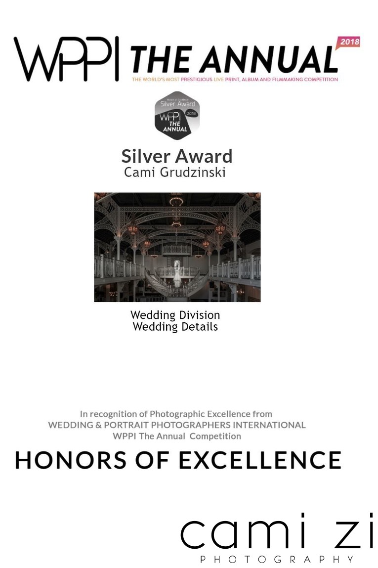 Wedding Photography Award WPPI 2018 - Awards - Cami Zi Photography