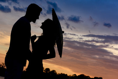 Engagement Silhouette in Pensacola 
