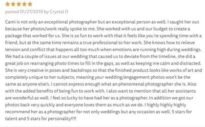 Exceptional Wedding Photographer