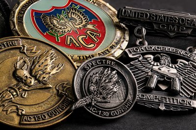 Military Coin Collection Photographs