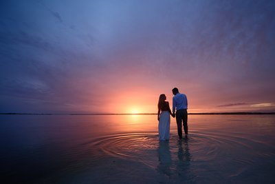 Wedding Photos with Amazing Sunsets