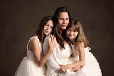 Mother Daughters Portrait in Gulf Breeze