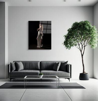 modern minimalistic interior design of light bright monochrome r