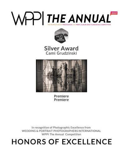 Silver Award Premiere Wedding Photography Competition