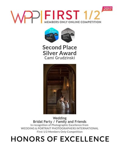 Second Place Silver Award Wedding Party Photo