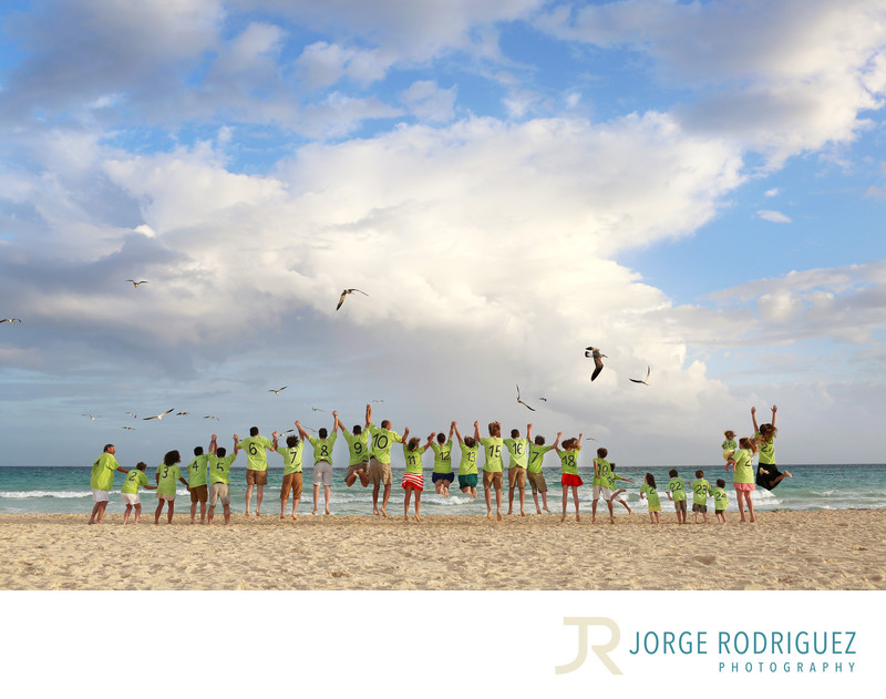 Sandos Playacar Beach Resort Family Portrait Photography