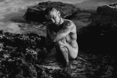 Male Tattooed Boudoir Photography
