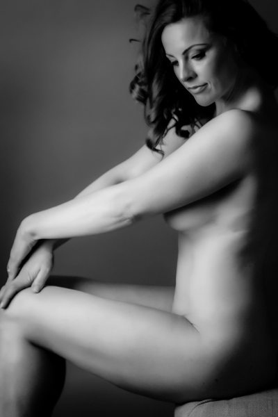 Woman over 40 in boudoir poses