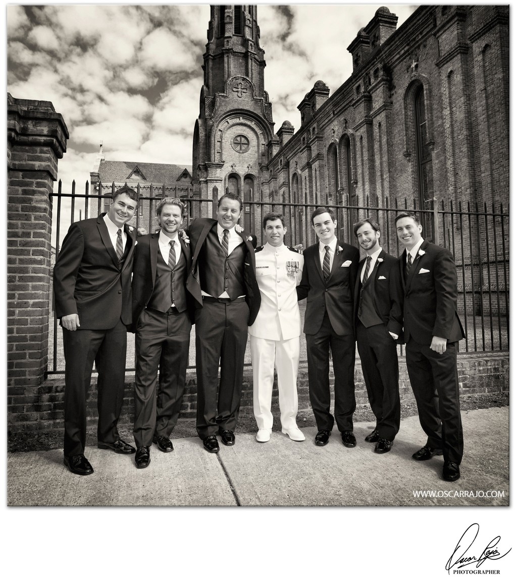 groomsmen, groomsmen, New Orleans wedding photographer