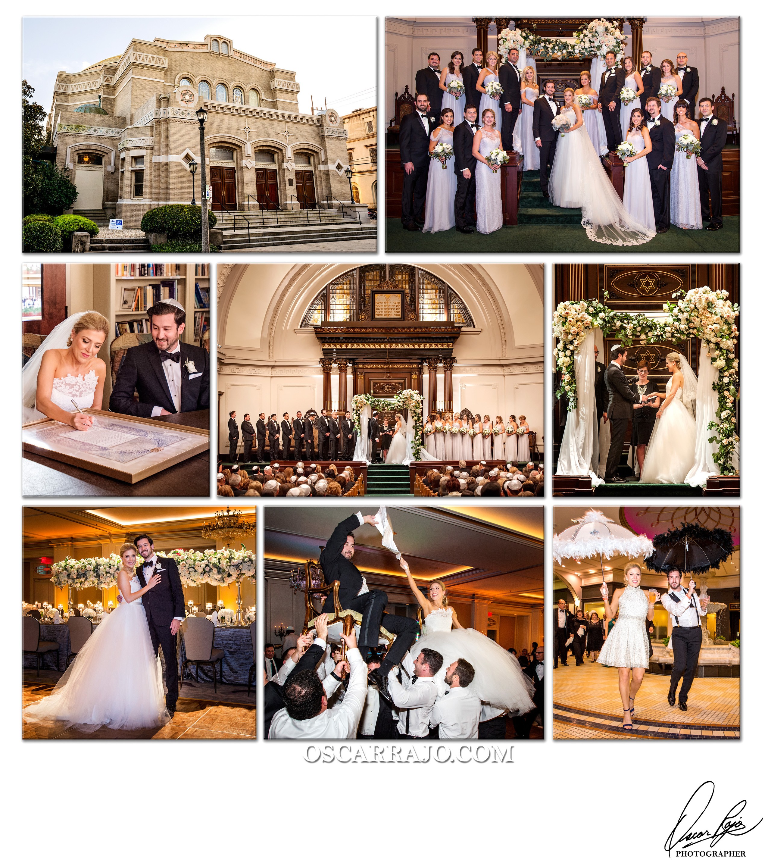 Elegant Jewish Wedding Bridal Party: Tradition Meets Modern Style