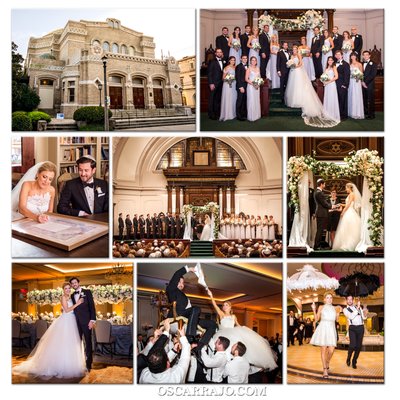 Temple Touro, Jewish wedding ceremony, bridal party