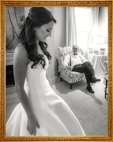 Bride, bride's father, New Orleans wedding photographer