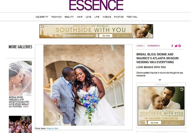Fernbank Museum Wedding Featured on Essence Magazine