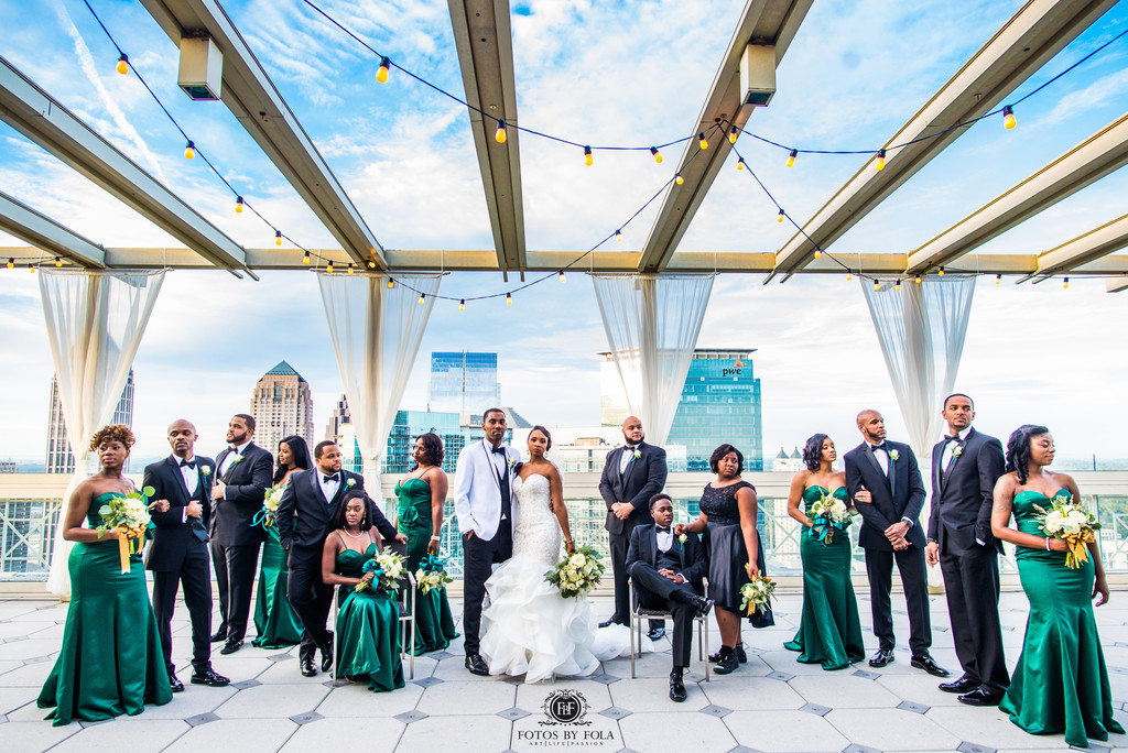 Peachtree Club Atlanta Wedding Photographer Bridal Party