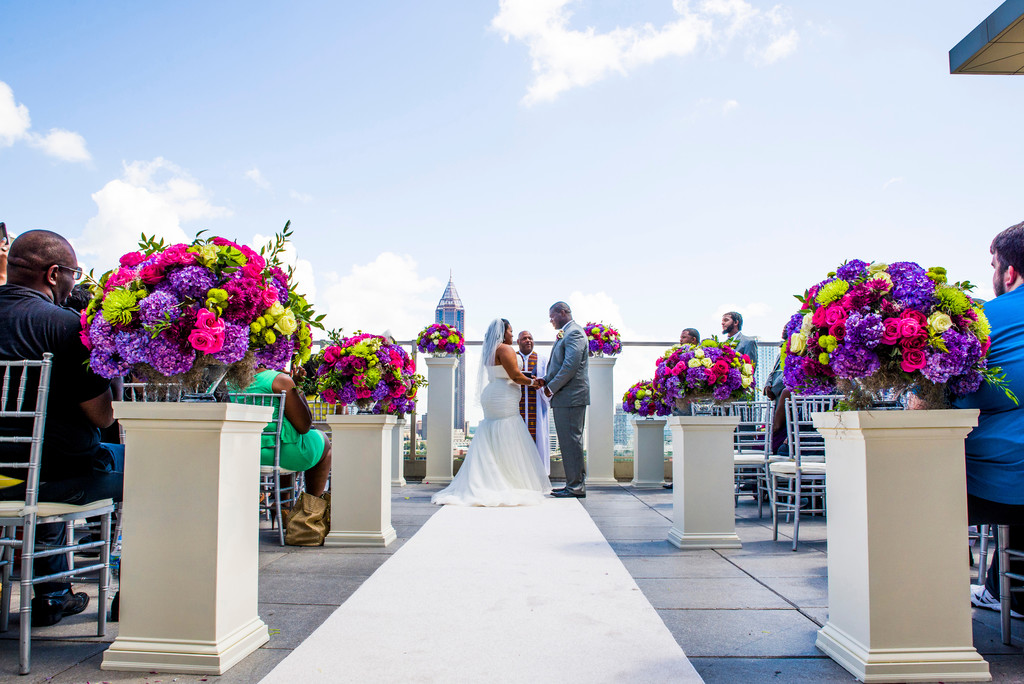 Ventanas Atlanta Wedding Photographer Rooftop wedding Vows