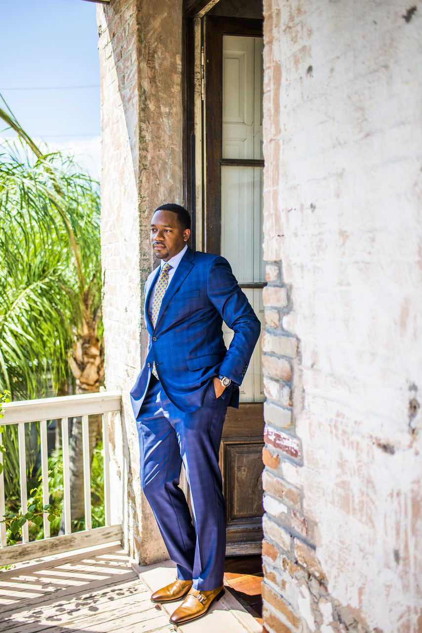 Race and Religious New Orleans Wedding Photographer groom