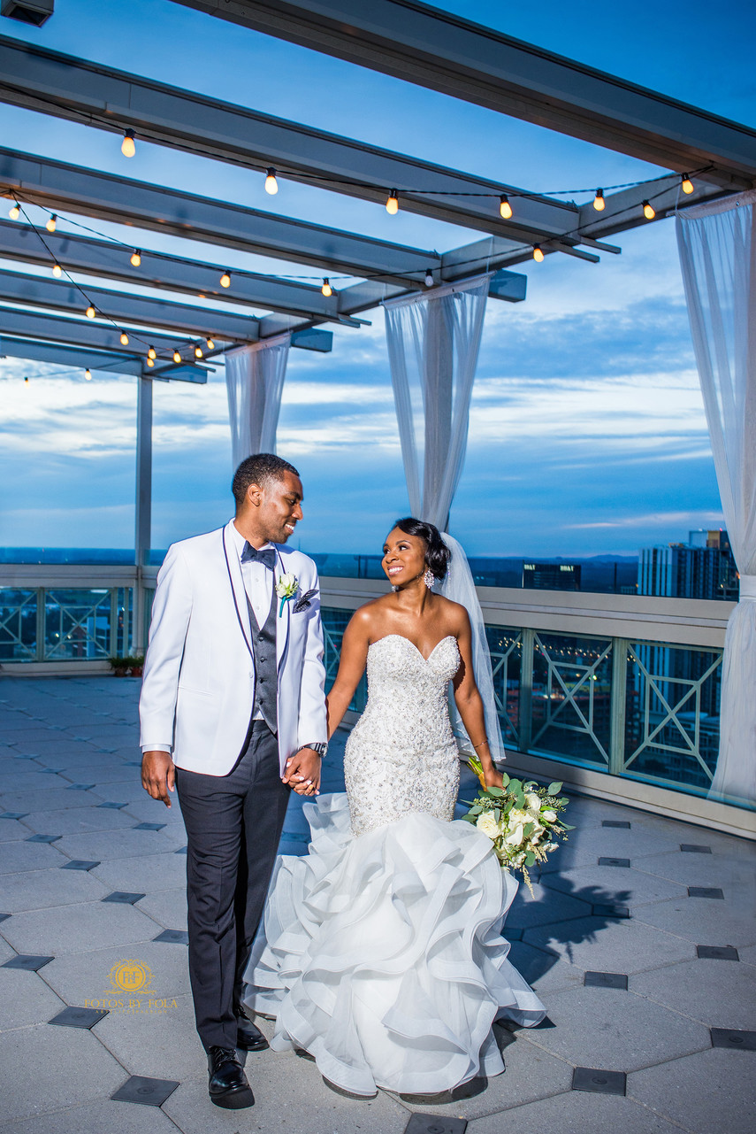 The Peachtree Club Atlanta Wedding Photographer Rooftop