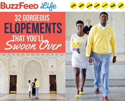 Fotos by Fola Yellow Courthouse Wedding Featured on BuzzFeed
