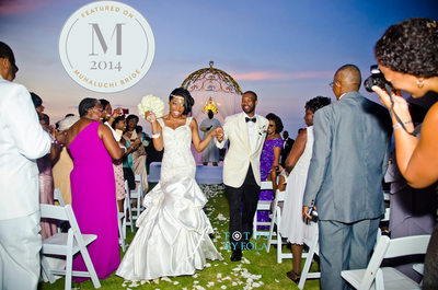 Hyatt Ziva Montego Bay Jamaica Wedding Featured on Munaluchi Bride