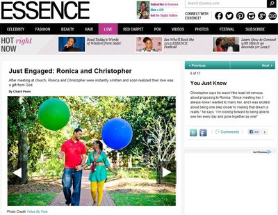 Fotos by Fola Charlotte NC Engagement Session Featured on Essence