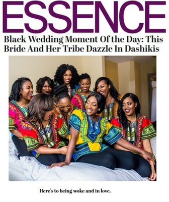 Bridesmaids in Dashikis Featured in Essence Magazine