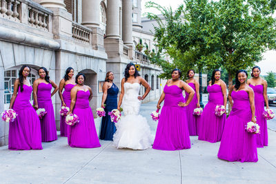 Atlanta Wedding Photographer Georgian Terrace bridesmaids