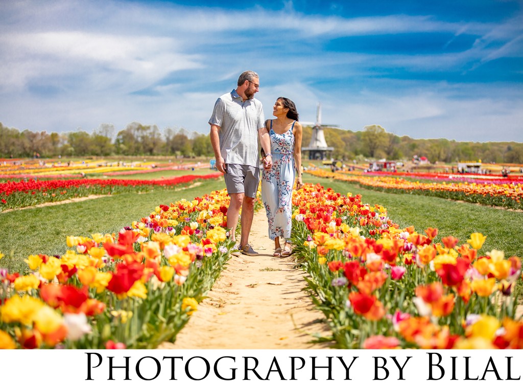 Tulip Field Engagement Walk at Holland Ridge Farms