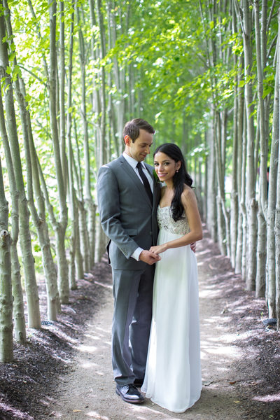 Grounds for Sculpture Wedding Couple Portrait NJ