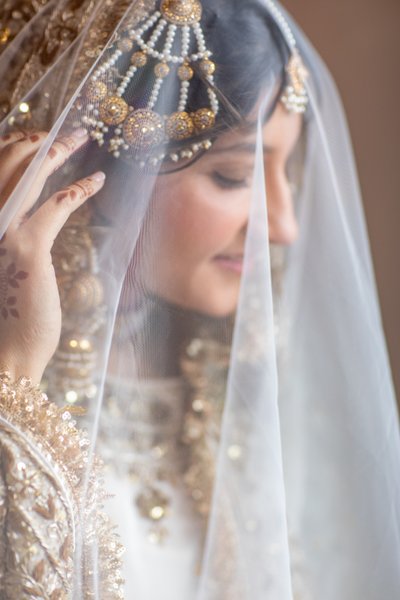 Pakistani Bride Nikkah Portrait in Atlantic City NJ