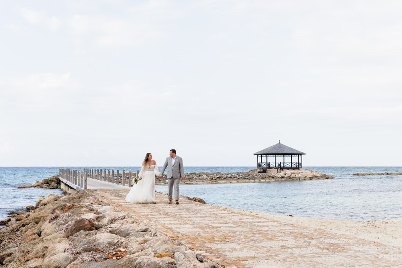 Wedding Photos at the Jewel Grande Jetty, Jamaica