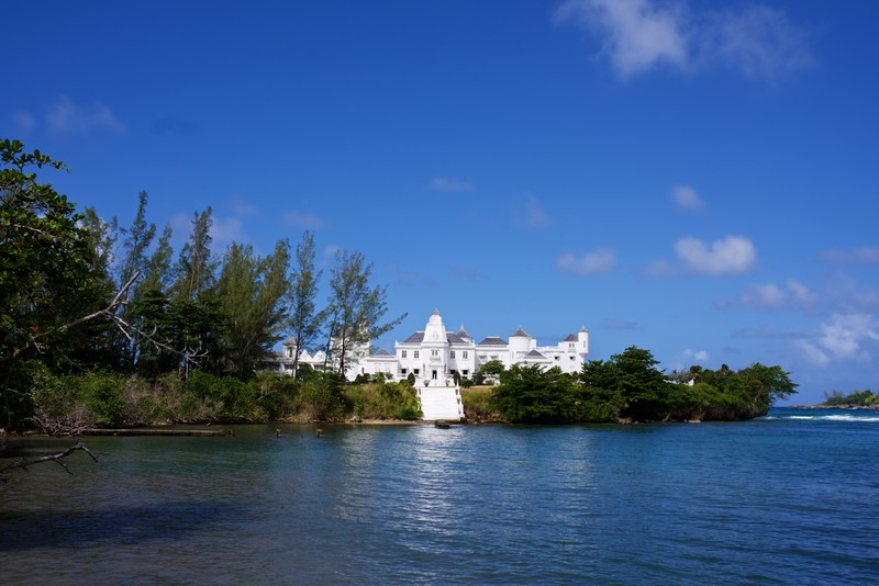 Lush rainforest coastline of Port Antonio, Jamaica