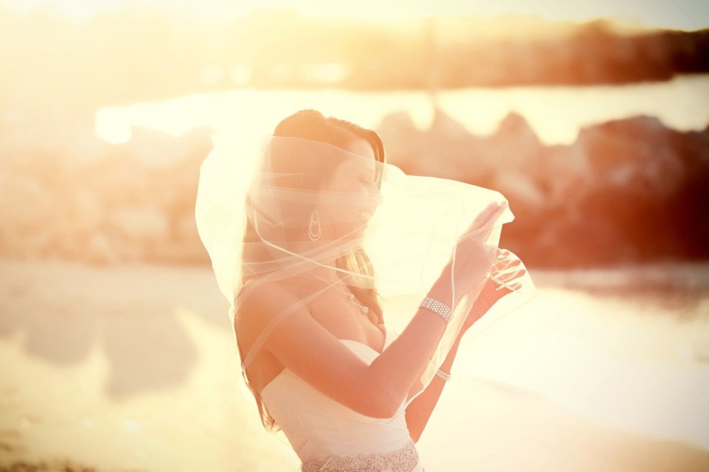 sun drenched bride