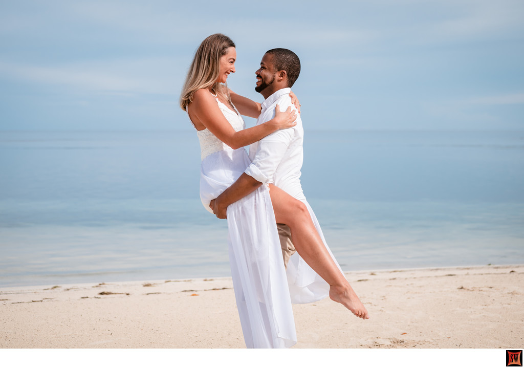 Jamaica Beach Engagement photographer