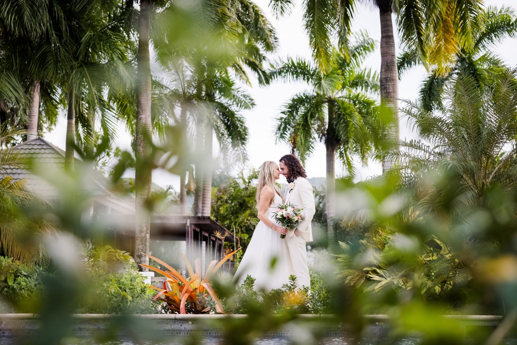 Intimate Wedding Portrait in Montego Bay, Jamaica