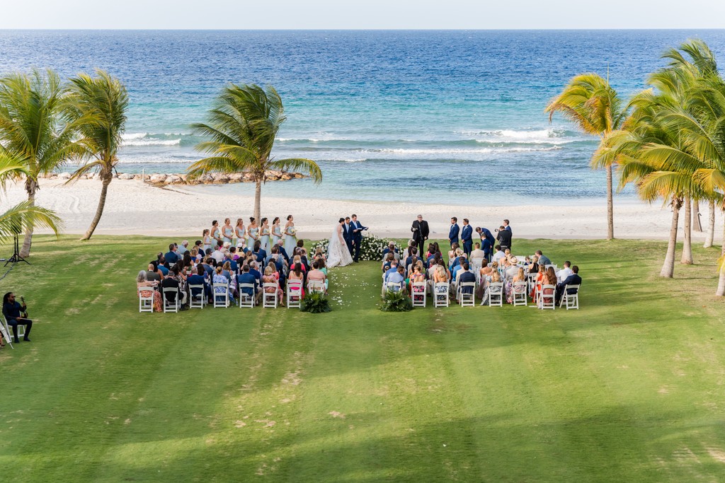 wedding ceremony on the beach front