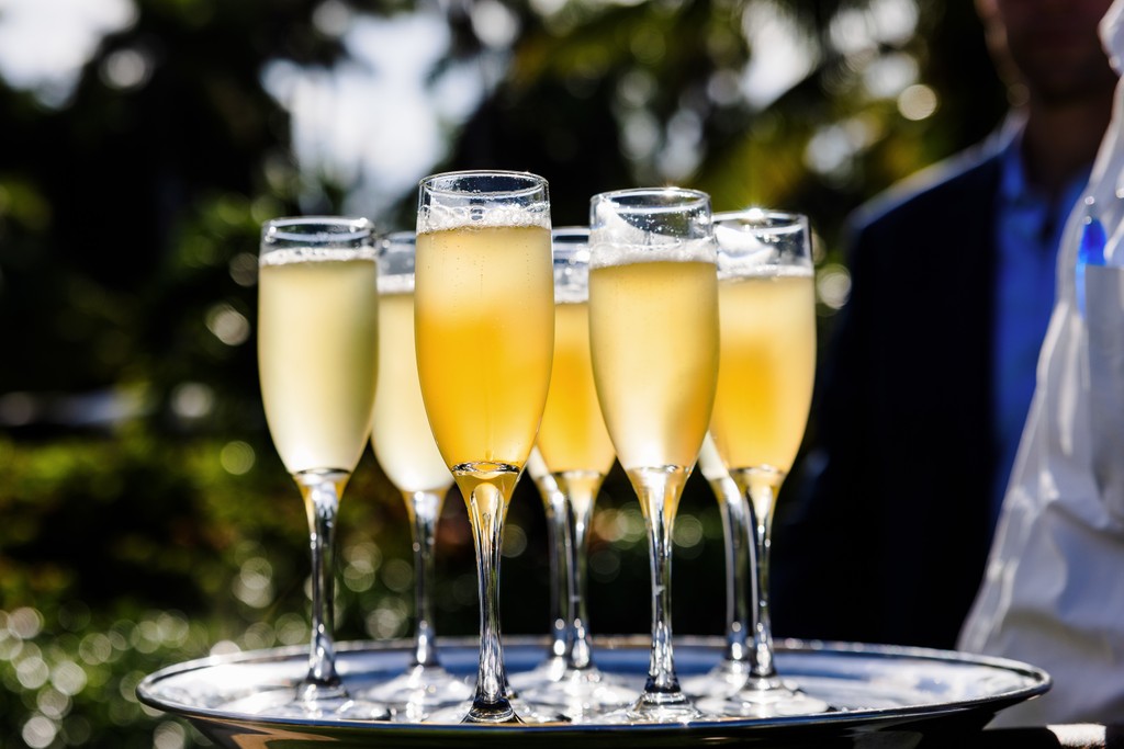 Champagne at cocktail hour