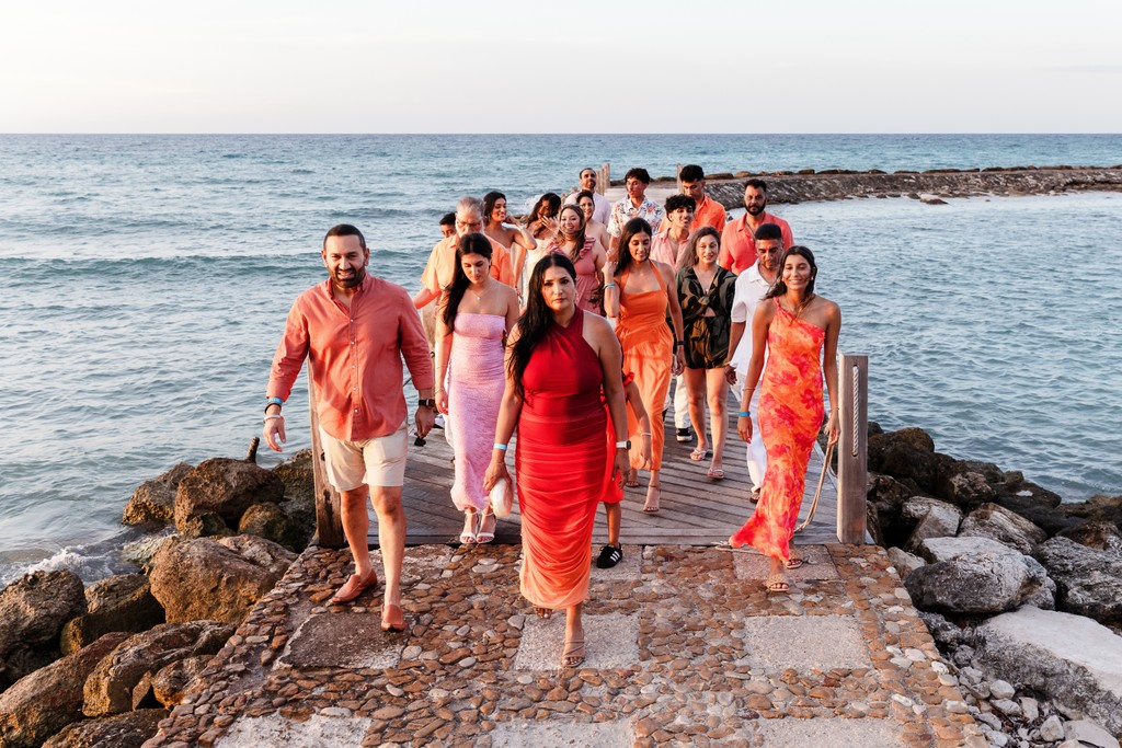family photo at jewel grande Montego Bay Jamaica 