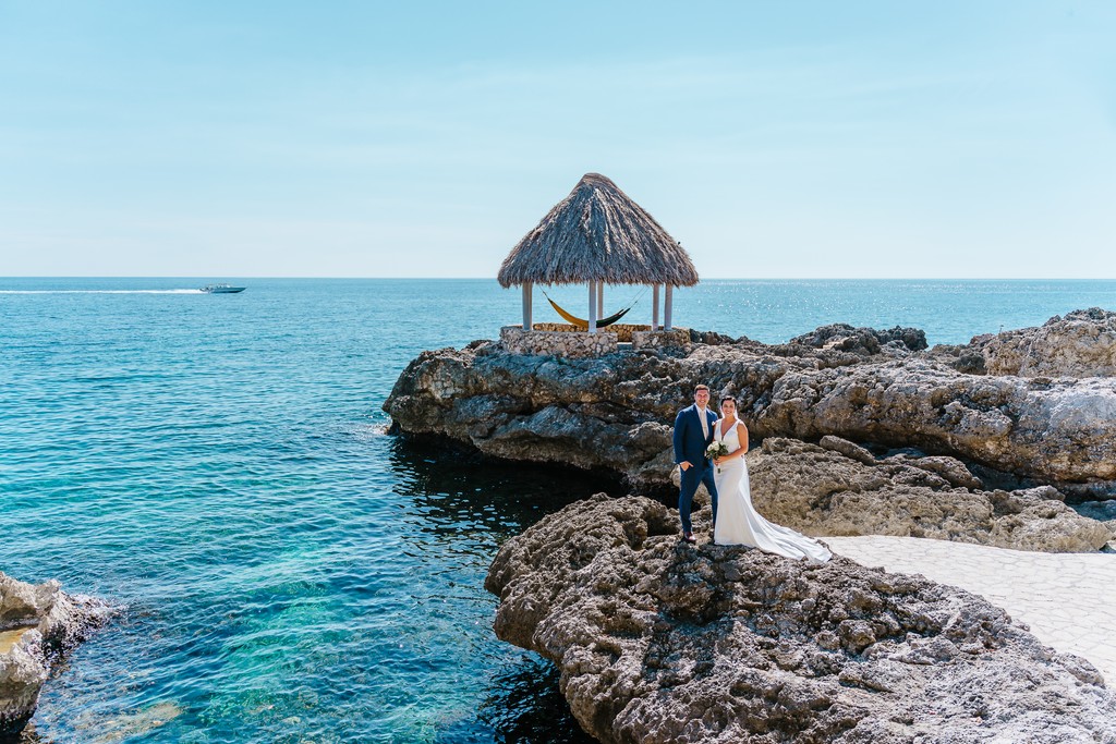 Elizabeth + Jake at Tensing Pen, Negril, Jamaica