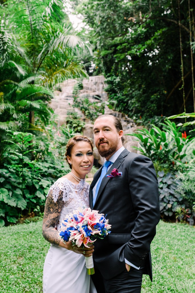 Reach Falls cascading through emerald rainforest pools near Port Antonio, Jamaica