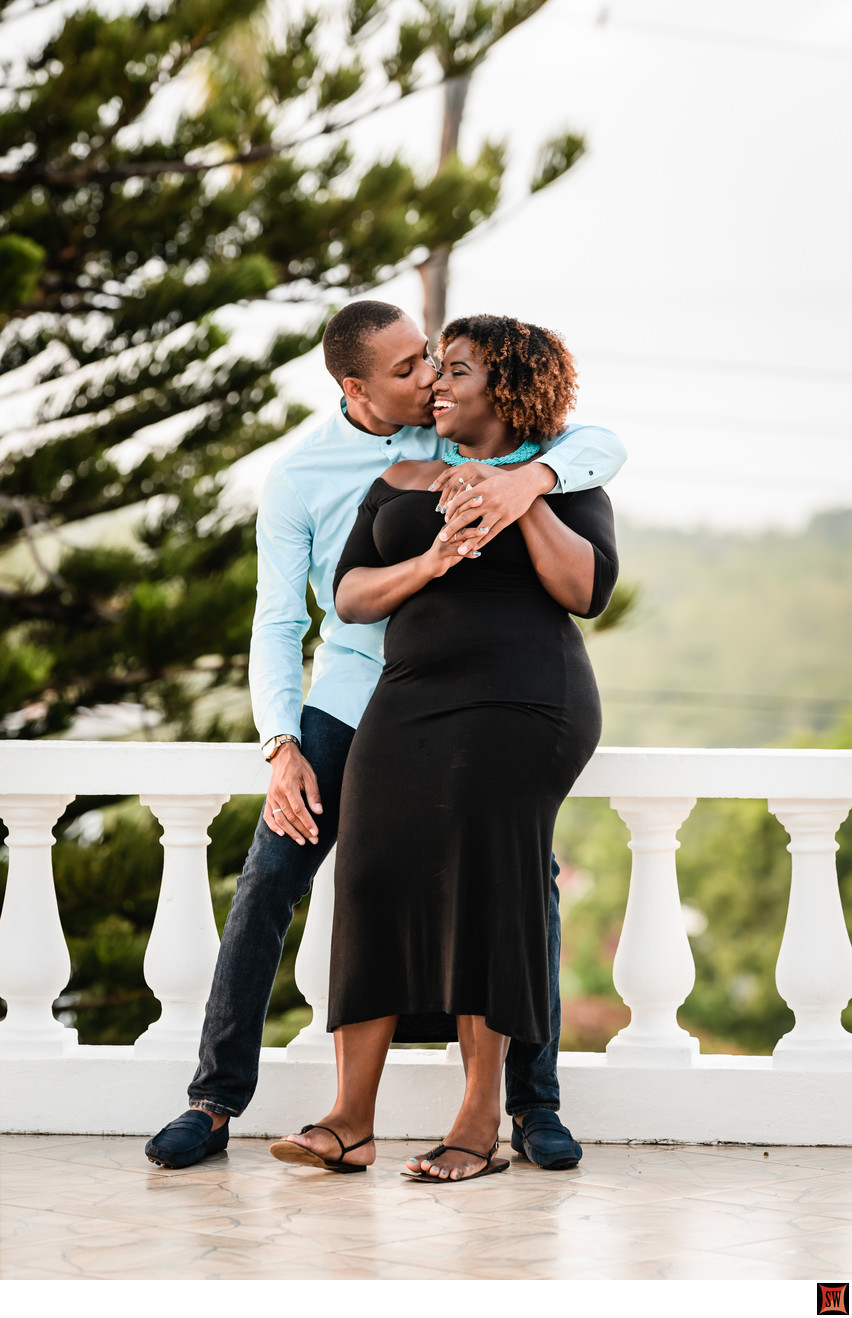local couple engaged in Montego Bay 
