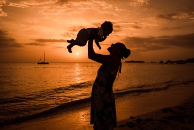 family photo of mother and child