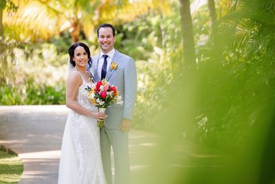 couples photo after first look