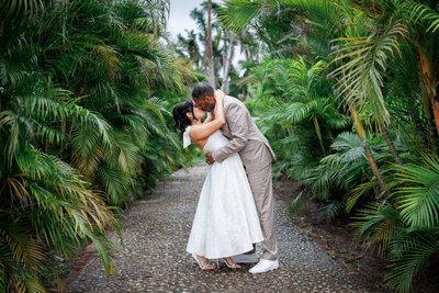 Jamaica Engagement Photo at Rose Hall Great House