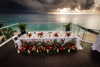 A Dramatic Head Table at S Hotel Montego Bay Jamaica