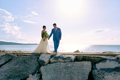 Walking Into Forever on Jamaica's Rocky Shore